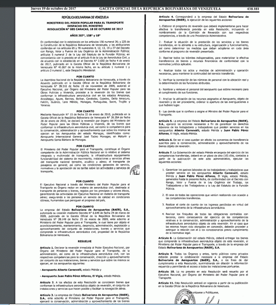 BAER asumirá la administración de los aeropuertos de Mérida y el de