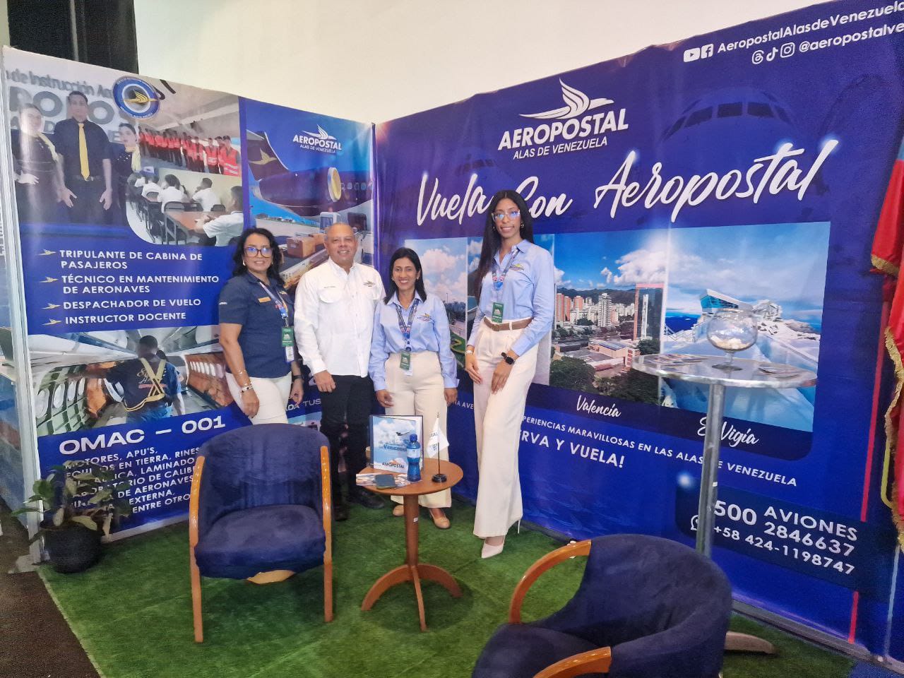 Aeropostal Alas de Venezuela participó en la Expo Carabobo Productivo Industrial y Comercial 2025
